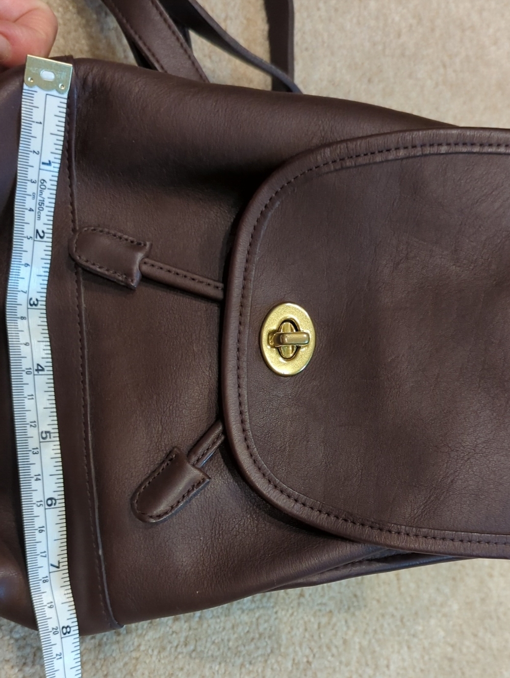 NWOT Coach Brown Leather Mini Backpack 9960 - Picture 9 of 9